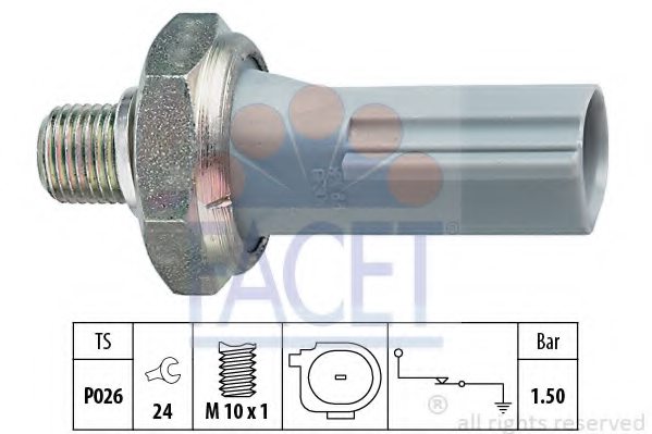 MERCEDES-BENZ A 005 153 05 28 Oil Pressure Switch